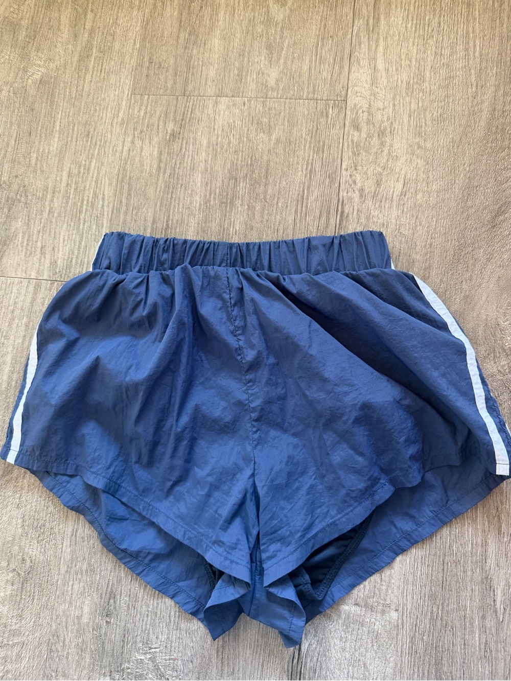 Daily Drills Navy Athletic Shorts with White Side Stripe
